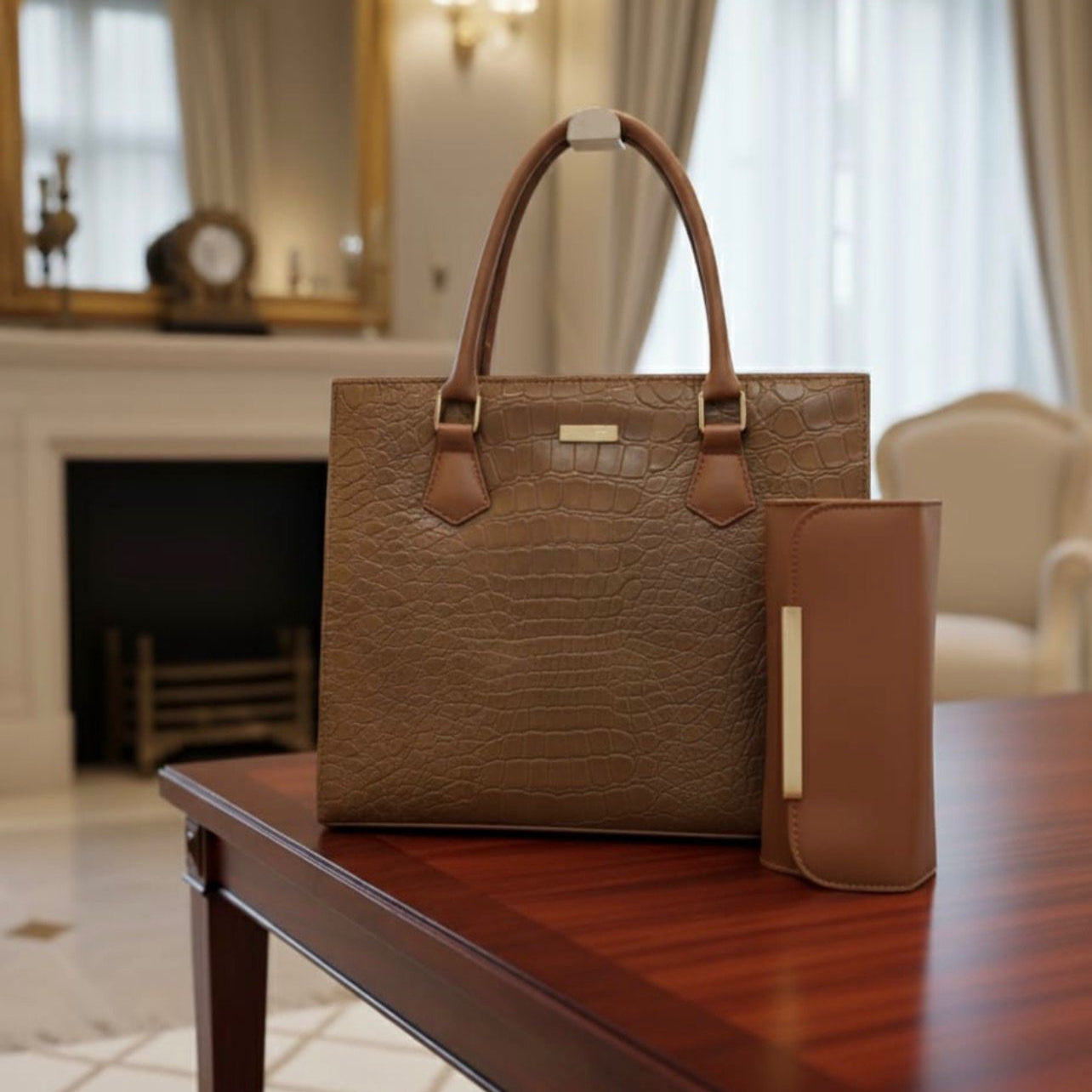 CROCO DUO - BROWN