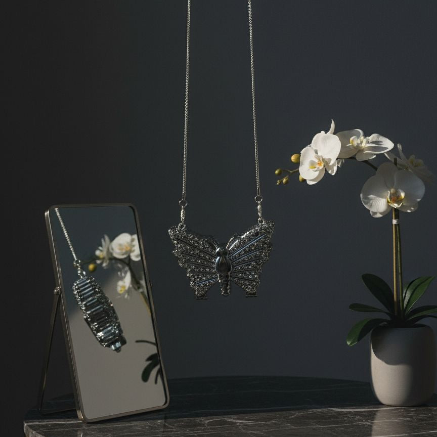 THE LUMINA CLUTCH SILVER