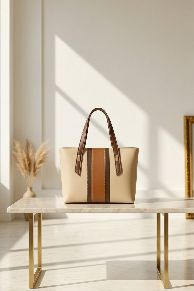 SATCHEL TOTE BEIGE