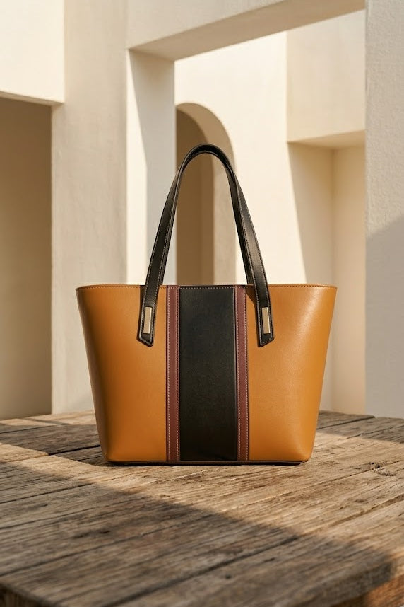 SATCHEL TOTE BROWN