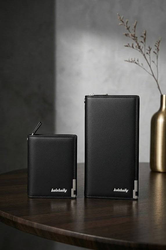HIS AND HERS WALLET SET BLACK