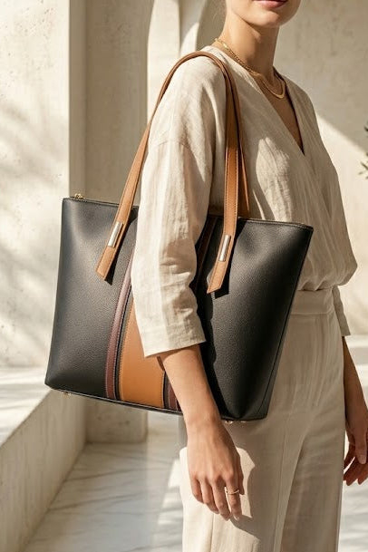 SATCHEL TOTE BLACK