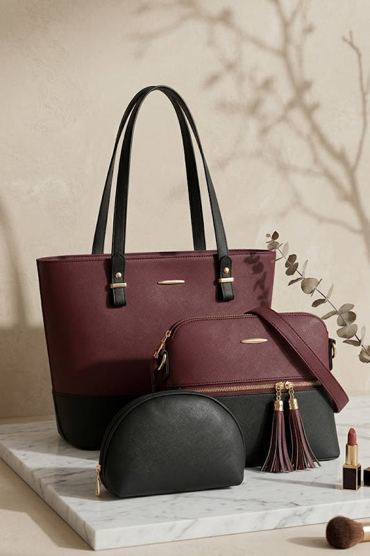 3 PCS SLAY SET MAROON