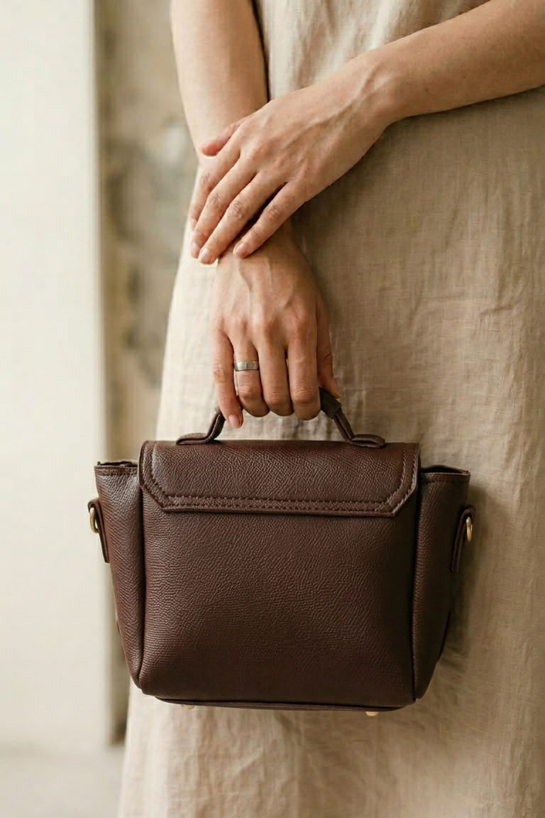 KAYLA CROSSBODY CHOCOLATE BROWN
