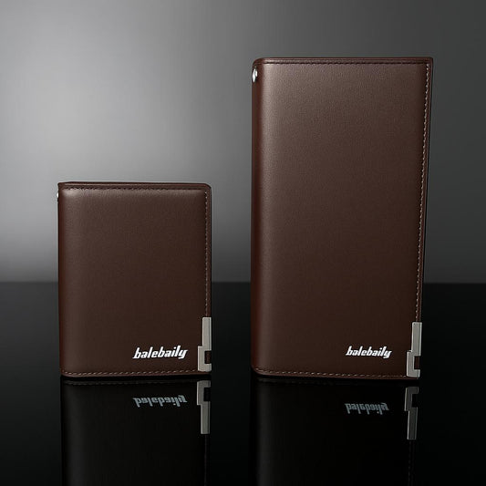 HIS AND HERS WALLET SET BROWN
