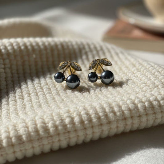 MIDNIGHT ORCHARD CHERRY STUDS