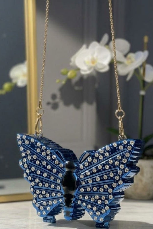 THE LUMINA CLUTCH BLUE