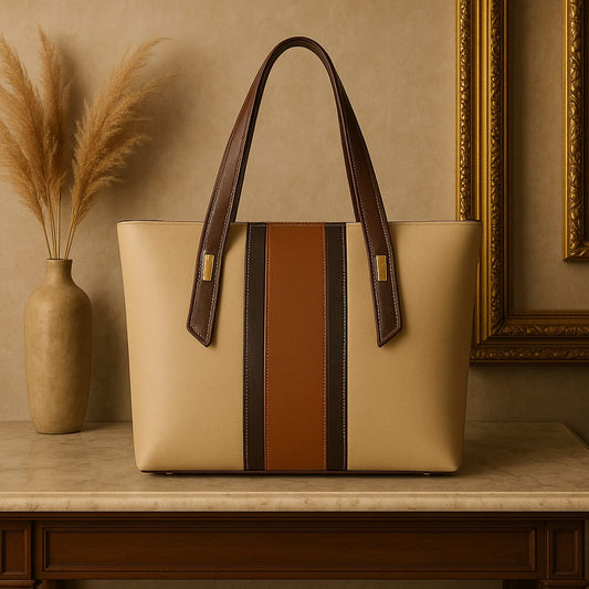 SATCHEL TOTE BEIGE