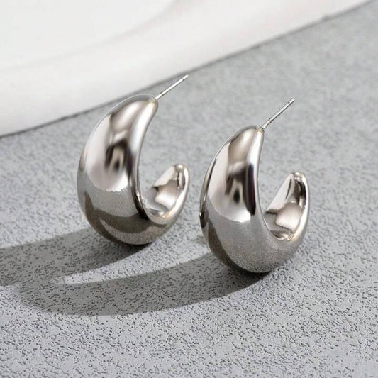 TEARDROP STUD SILVER