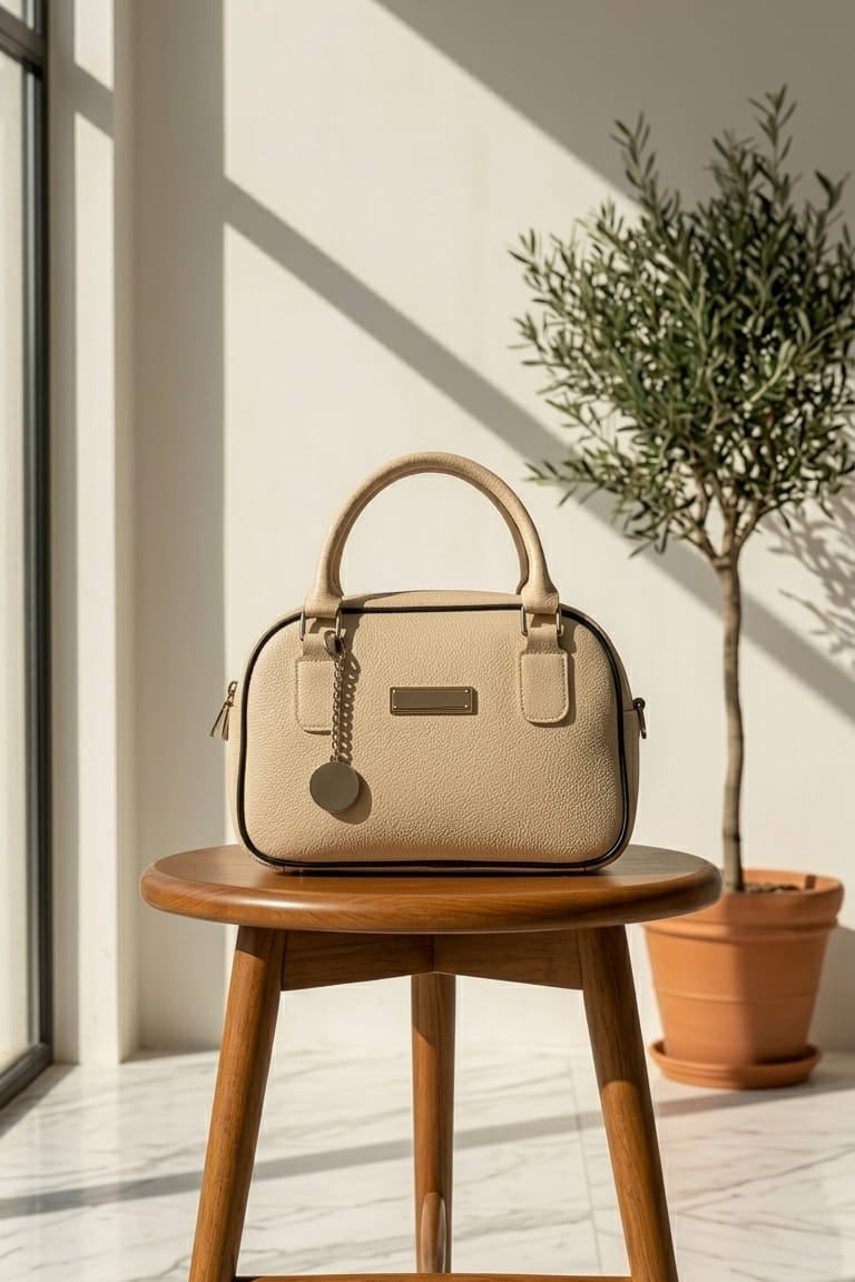 THE BOWLING BAG BEIGE