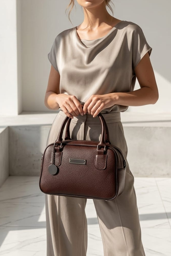 THE BOWLING BAG DARK BROWN