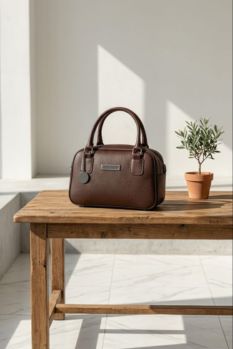 THE BOWLING BAG DARK BROWN