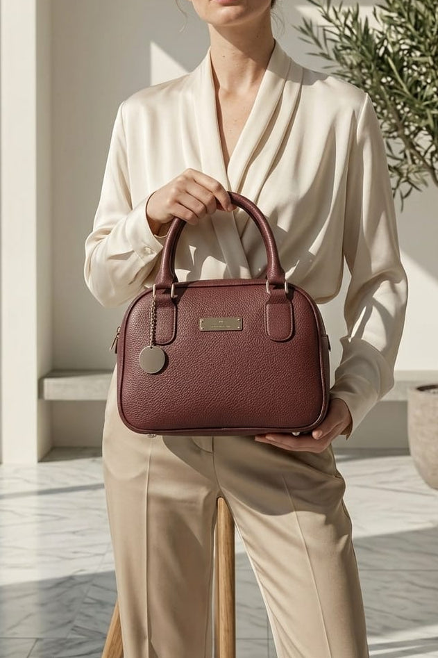 THE BOWLING BAG BURGUNDY