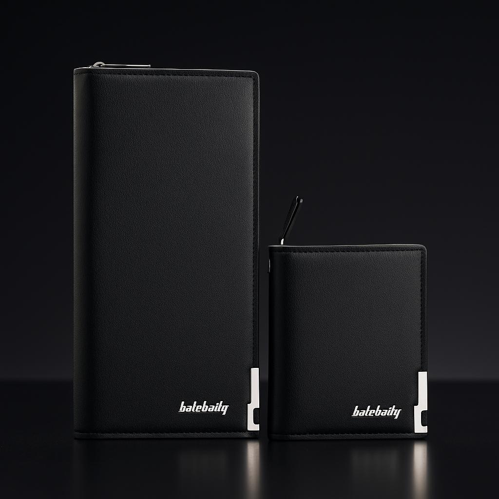 HIS AND HERS WALLET SET BLACK