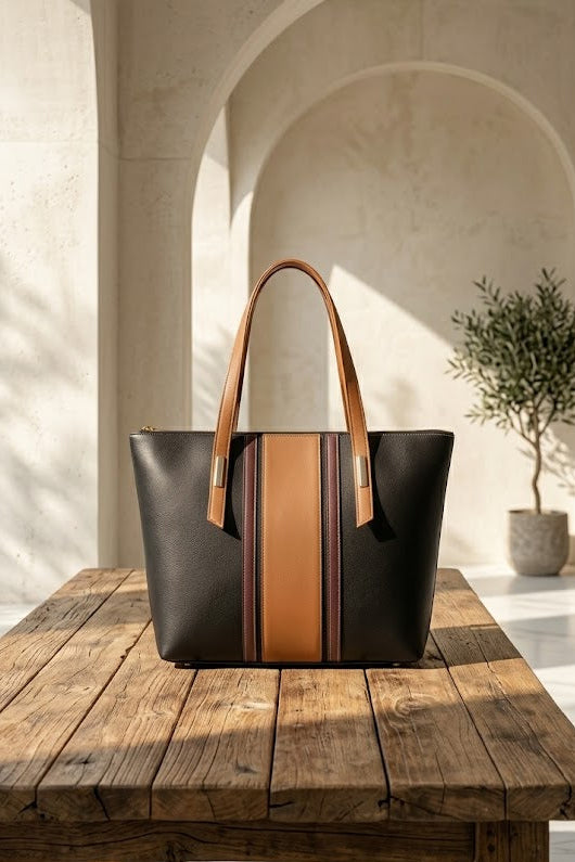 SATCHEL TOTE BLACK