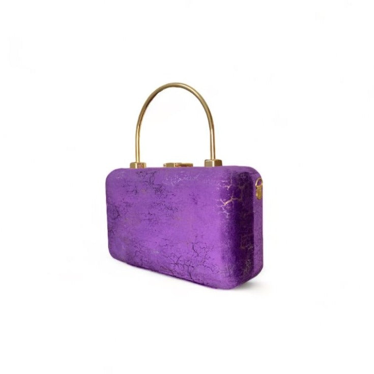 Scarlette Wooden Box Purple