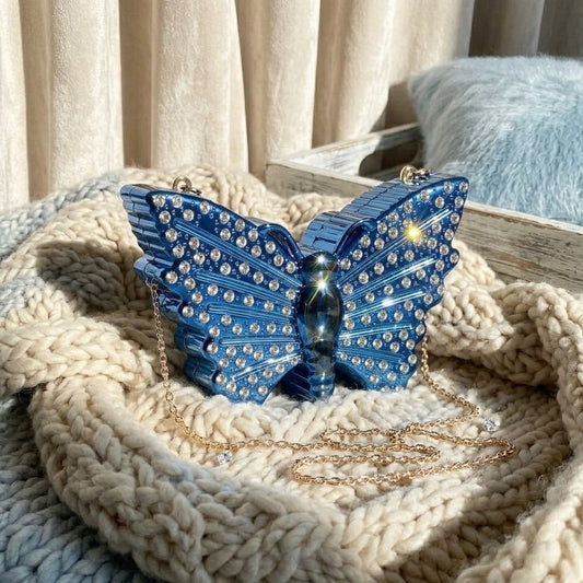 THE LUMINA CLUTCH BLUE